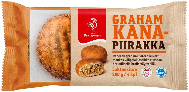 Saarioinen Grahamkanapiirakka 4kpl 280g