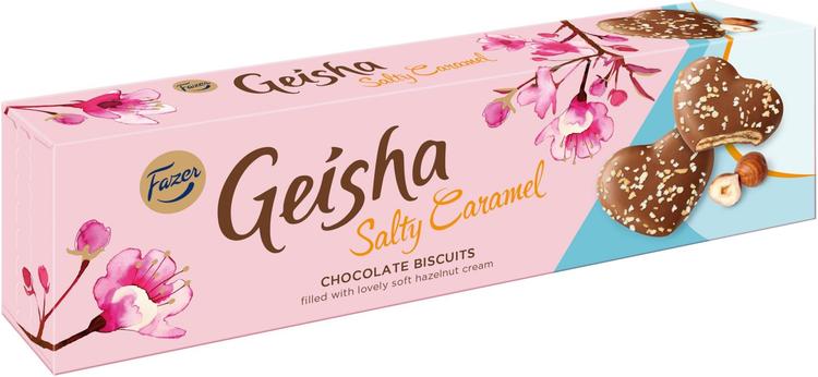 Fazer Geisha Salty Caramel suklaakeksi 100g