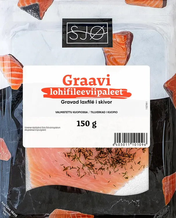 SJØ graavilohifilee viipaleet 150g