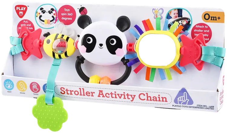 Playgo toiminnallinen vaunulelu Panda