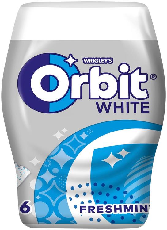 Närimiskumm ORBIT White Freshmint, purk 46tk