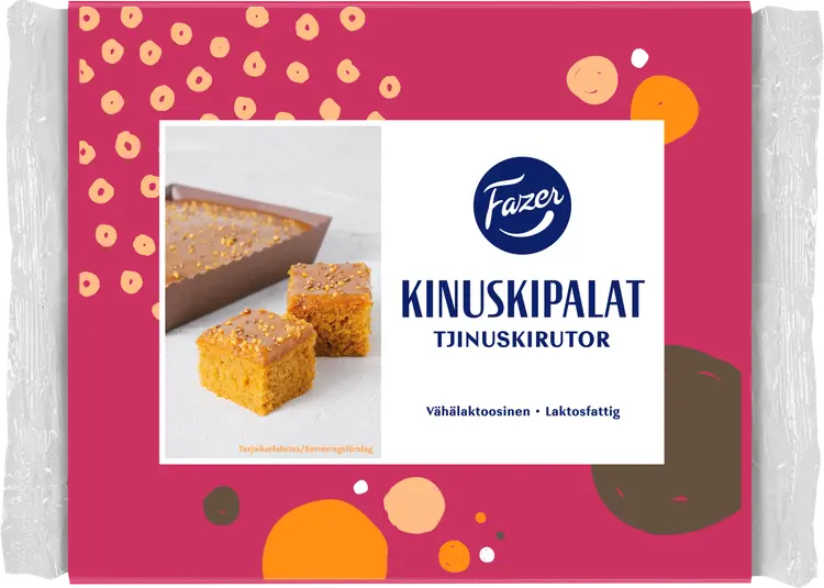 Fazer Kinuskipalat 405g, pakastepiirakka