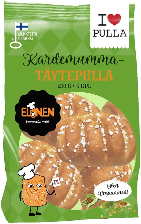 Elonen Kardemumma Täytepulla 210g 5kpl