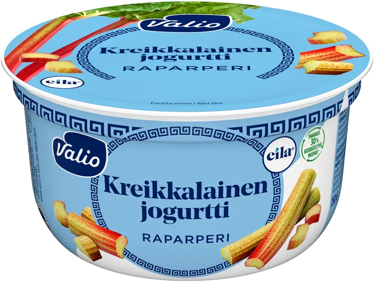 Valio kreikkalainen jogurtti 150 g raparperi laktoositon