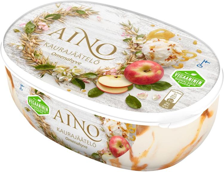 Aino vegaaninen kaurajäätelö Omenahyve 508g/850ml