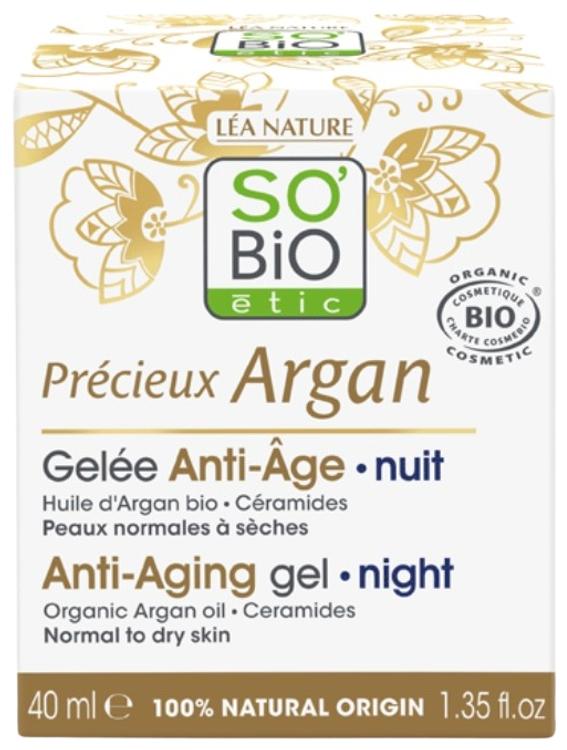 Vananemisvastane öine geel-kreem So Bio Argan 40ml