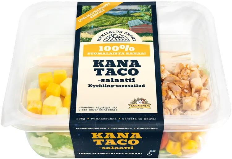 Mäkitalon Farmi Salaattiateria Kana-taco 235g