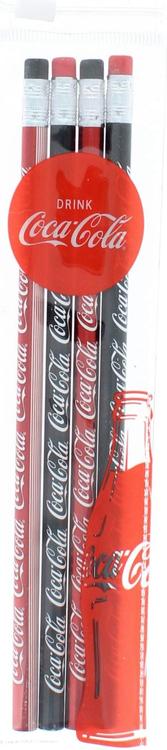 Coca-Cola Metallic lyijykynät 4kpl/pkt