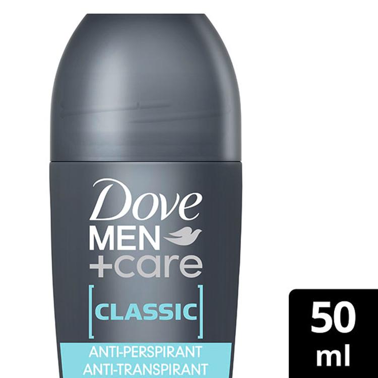 Dove Men+Care 48h Classic Antiperspirantti Deodorantti Roll-on  mukana kosteusvoide   50 ml