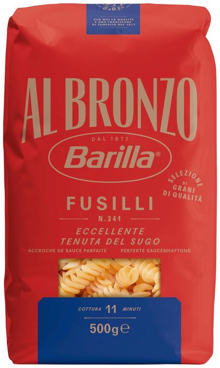 Barilla Al Bronzo durumnisust pasta fusilli, 500 g