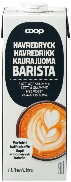 Coop Barista kaurajuoma 1 l