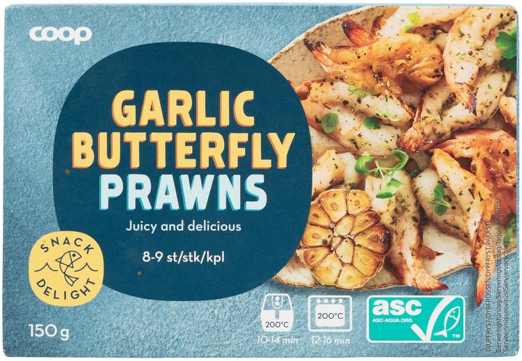 Coop Küüslaugukrevetid 150 G