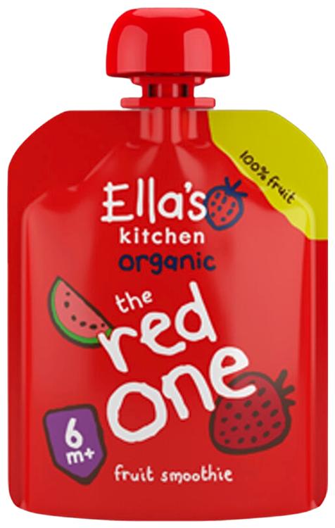 90g Ella's Kitchen The Red One, Punainen hedelmäsmoothie alkaen 6kk LUOMU