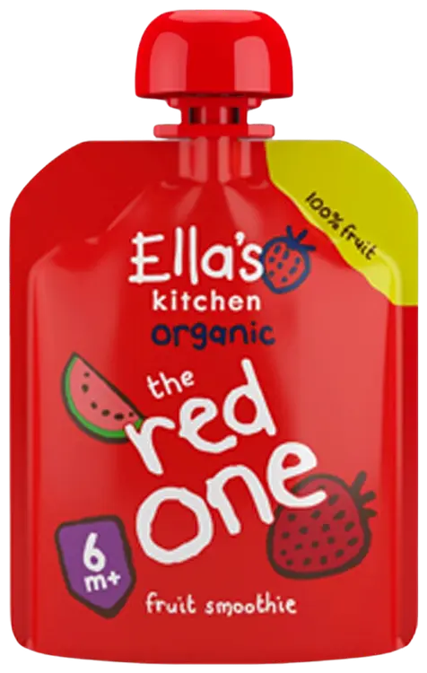 Ella's Kitchen The Red One, Punainen hedelmäsmoothie alkaen 6kk LUOMU 90g