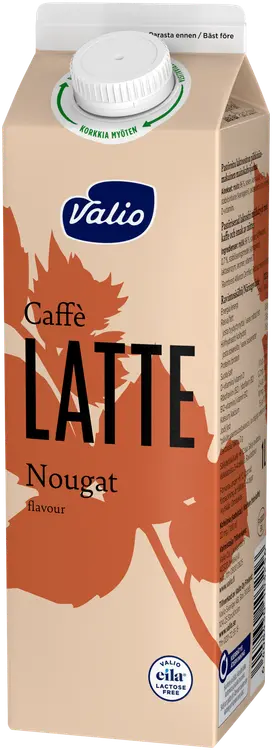 Valio Latte nougat maitokahvijuoma 1 l laktoositon