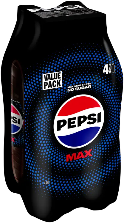4 x Pepsi Max virvoitusjuoma 2,0 l
