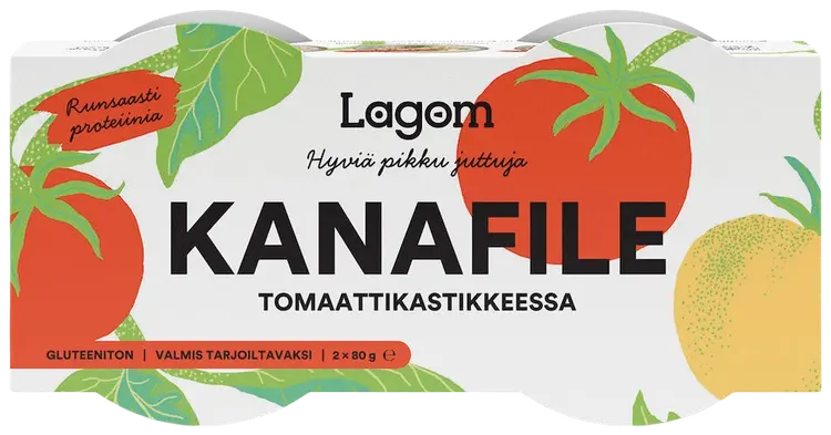 2x80g Lagom Kanafile tomaattikastikkeessa
