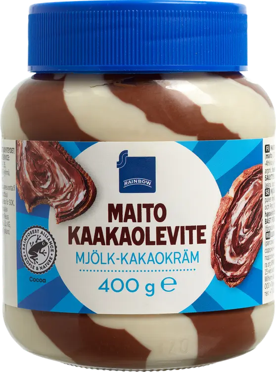 Rainbow 400g maito-kaakaolevite
