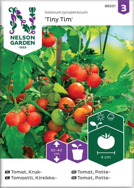 Nelson Garden Siemen Tomaatti, Kirsikka-, Tiny Tim