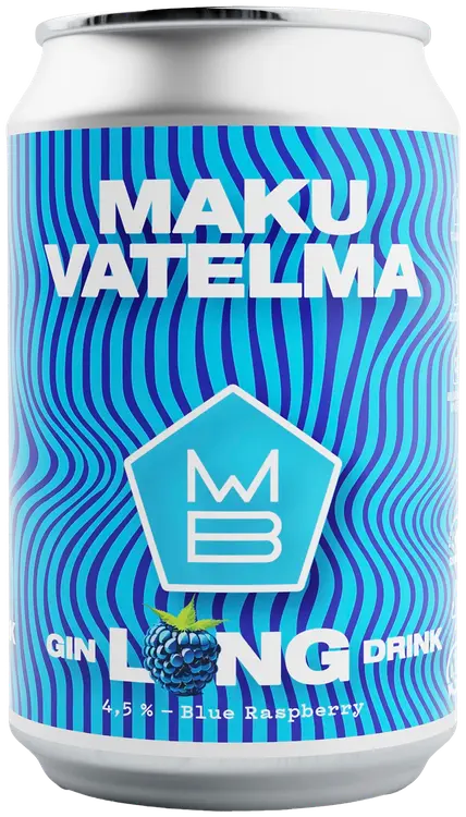 Maku Blue Raspberry Gin Long Drink 4,5% 0,33l tlk