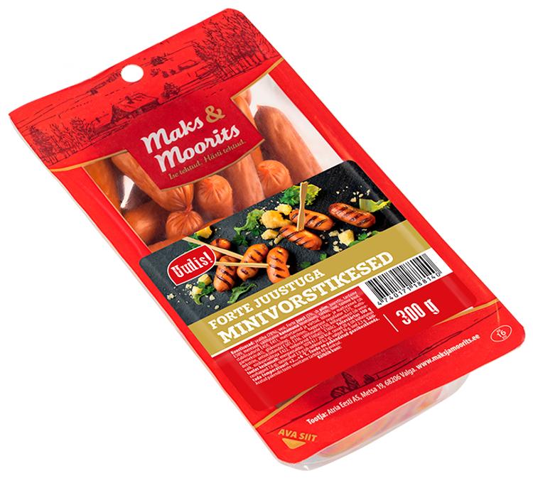 Forte juustuga minivorstikesed 300 g