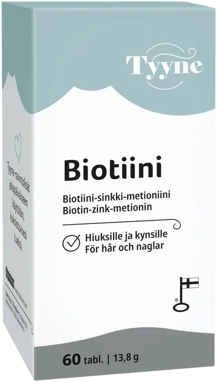 Tyyne Biotiini 60 tabl., biotiini-sinkki-metioniinitabletti, Vitabalans