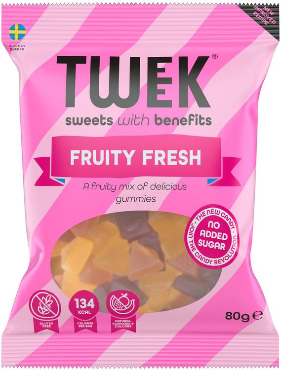 Tweek Fruity Fresh hedelmäkaramelli 80g