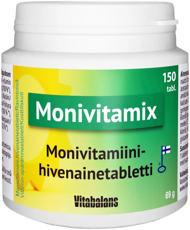 Monivitamix Monivitamiini -hivenainetabletti 150 tabl.