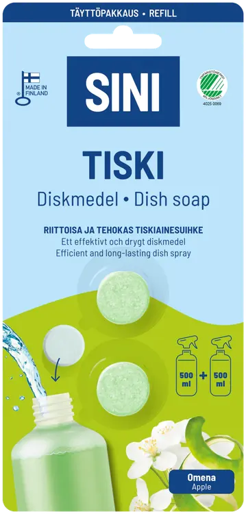 SINI Tiskiaine, täyttöpakkaus – 2 tablettia
