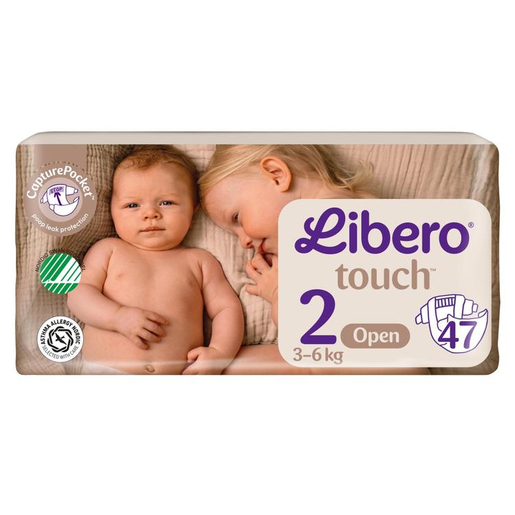 LIBERO Touch teippivaippa koko 2, 47kpl, 3-6 kg