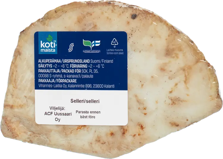 Kotimaista selleri paloiteltu