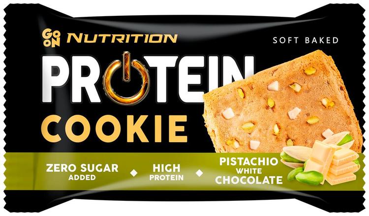 Go On proteiiniküpsis pistaatsia ja valge šokolaadiga 50g