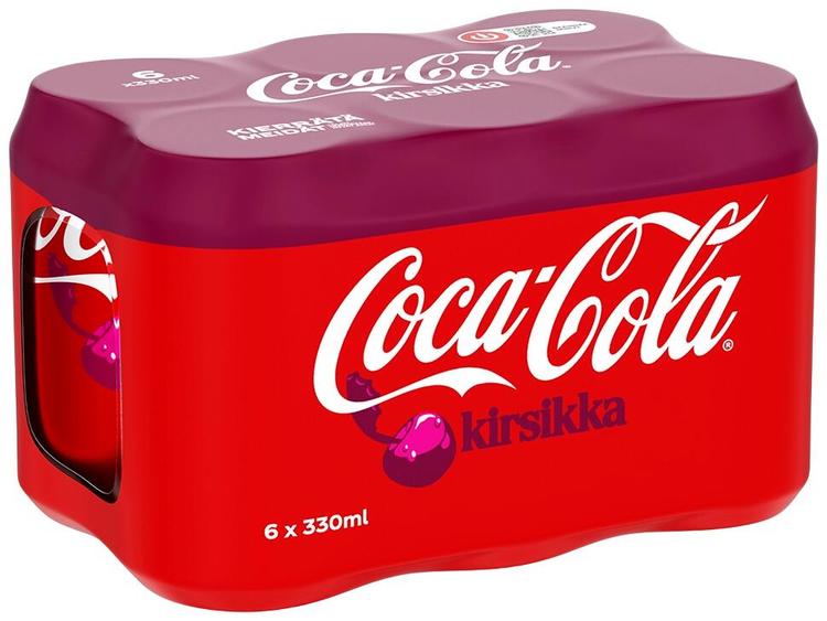 6-pack Coca-Cola Original Taste Kirsikka virvoitusjuoma tölkki 0,33 L
