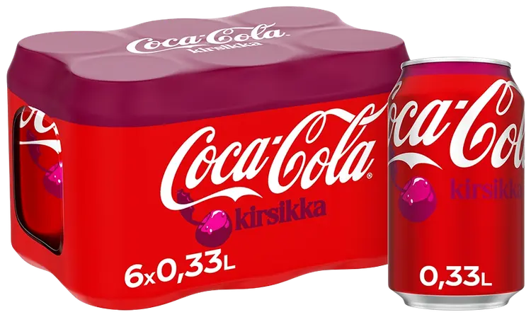 6-pack Coca-Cola Original Taste Kirsikka virvoitusjuoma tölkki 0,33 L