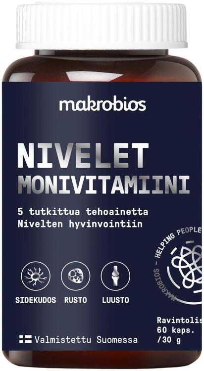 Makrobios Nivelet monivitamiini 60 kapselia 30g