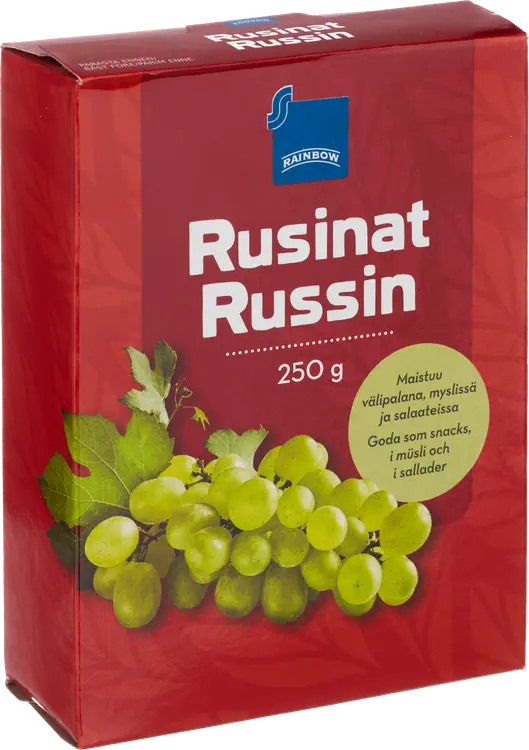 Rainbow 250g rusinat