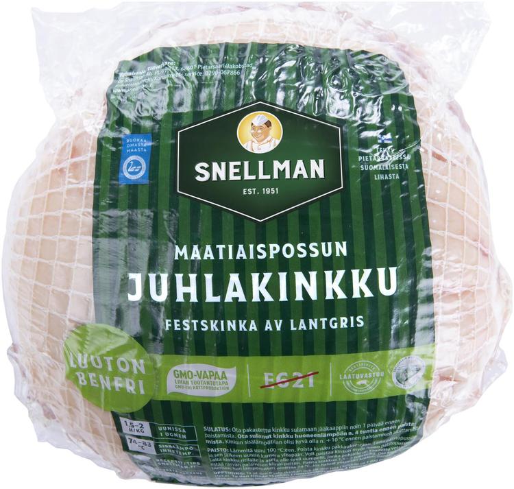 Snellman Maatiaispossun joulukinkku harmaasuolattu pakaste n1,5kg