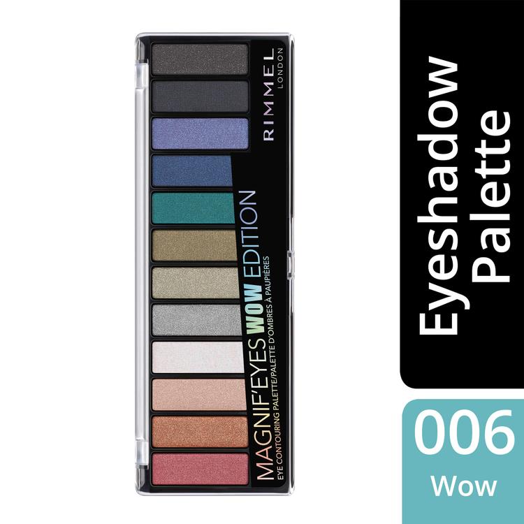 Rimmel Magnif'eyes Eyeshadow Palette luomiväripaletti 14,2g, 006 WOW Edition