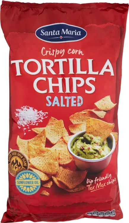 Santa Maria Tortilla Chips Salted suolatut maissilastut 475 g