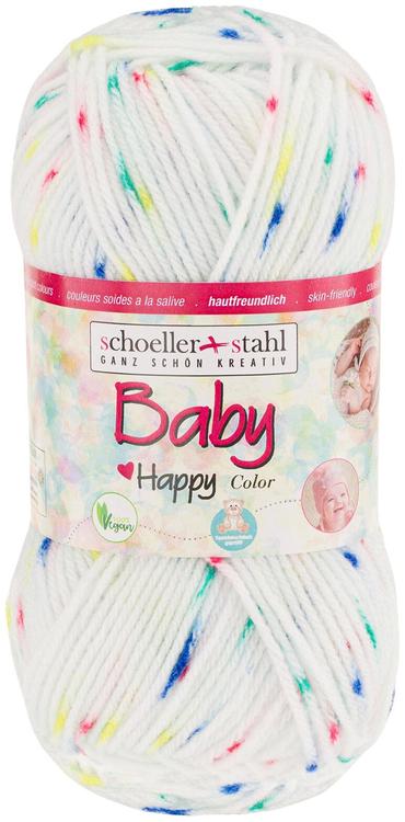 Schoeller+Stahl neulelanka Baby Happy color 50 g moniväri/valkoinen