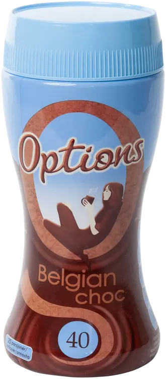 Options 220g Belgian Choc kaakaojuomajauhe