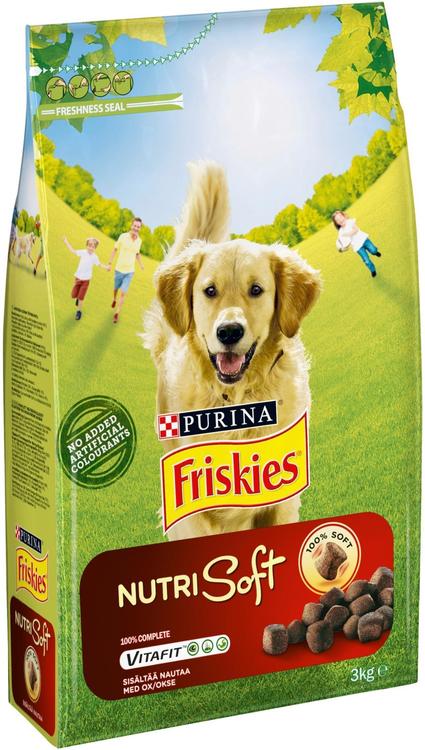 Friskies 3kg Nutri Soft Nautaa koiranruoka