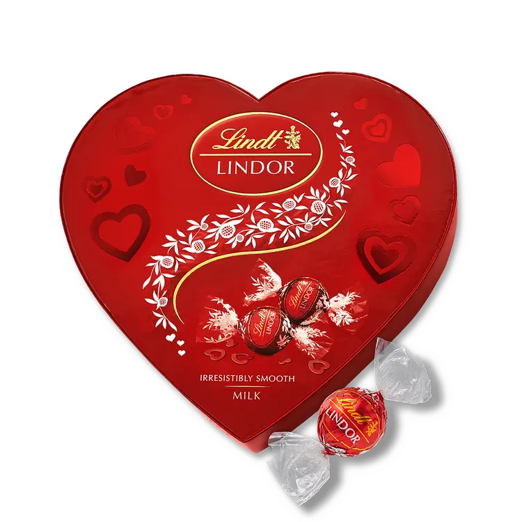 Lindt LINDOR Sydän täyte maitosuklaakuula 200g