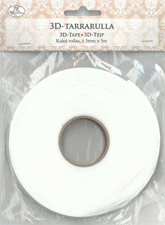 3D-tarrarulla 5mmx5m, 2rll/pkt