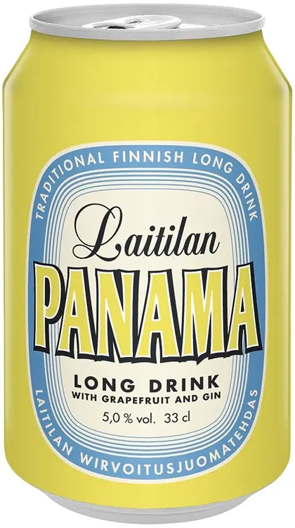 Laitilan Panama Gin 5,0 til-% 0,33L ginipohjainen greipinmakuinen long drink