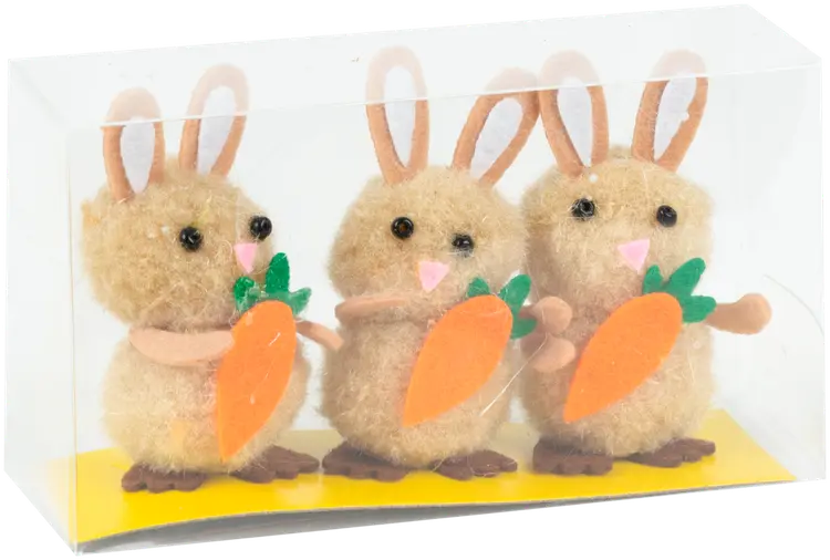 Pääsiäispupu porkkana 6 cm 3 kpl