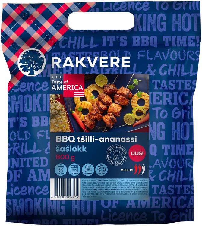 America bbq tšilli-anan.šašlõkk 800 G