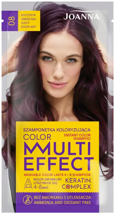 Joanna Multi Effect shampoo Juicy Eggplant 08
