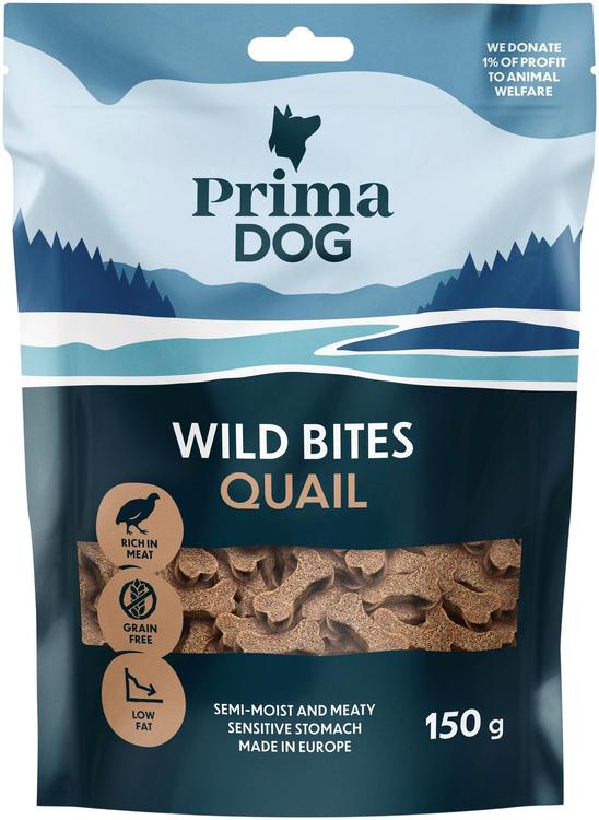 PrimaDog Wild Bites Viiriäinen 150 g