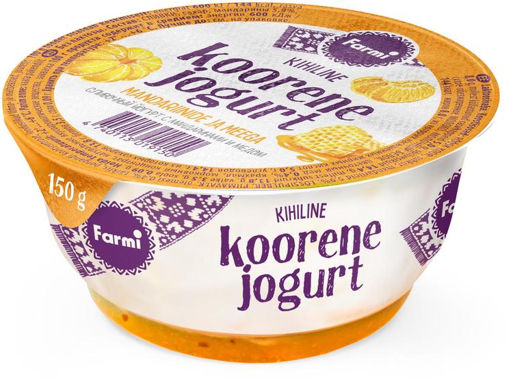 FARMI Koorene jogurt mandariini-mee 150g